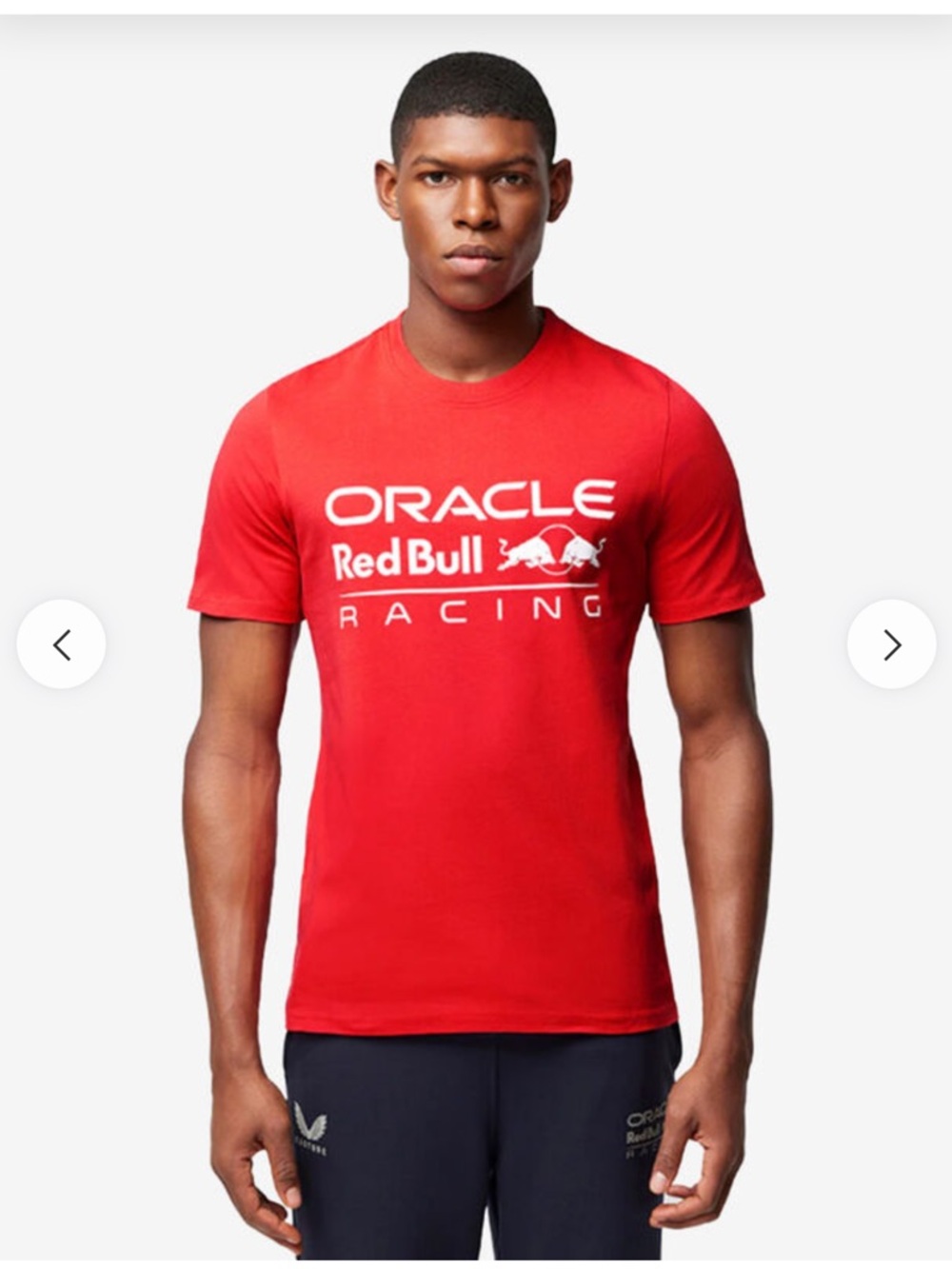 Men's Castore Oracle Red Bull Racing Logo Tee In Red L